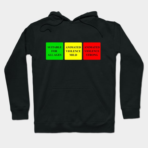 Game Ratings - Arcade Style Hoodie by arcadeheroes